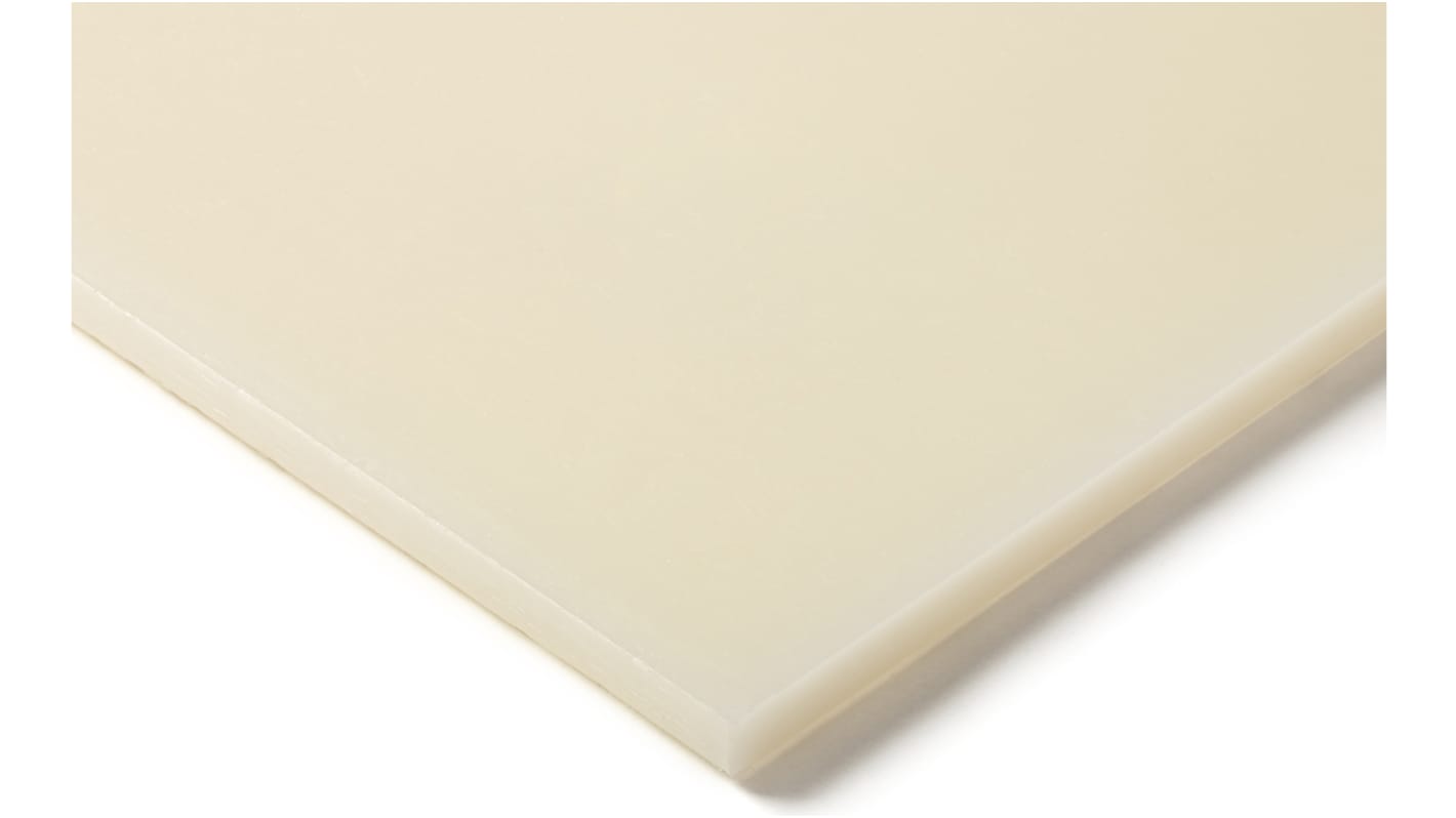 Foglio di plastica Tipo pieno RS PRO in PA, Naturale, 500mm x 300mm x 30mm