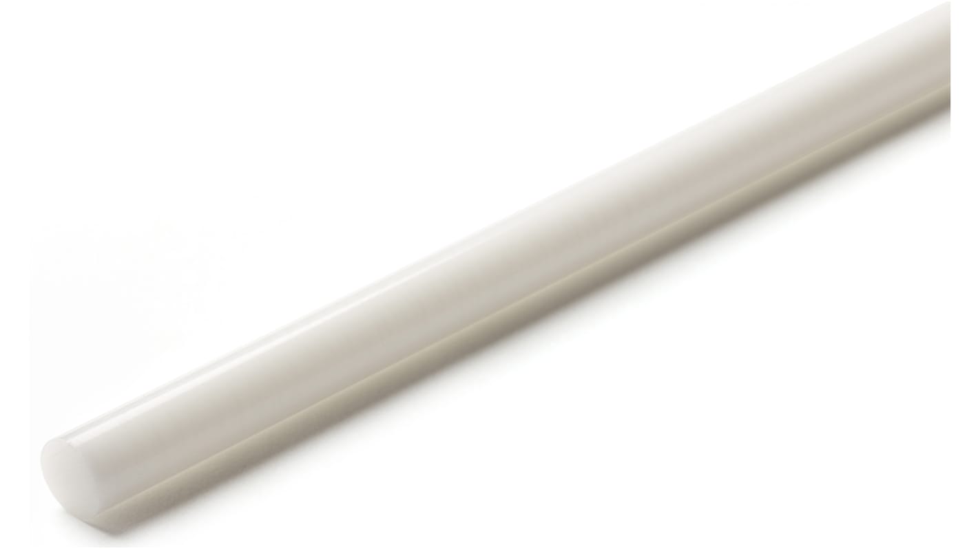 Varilla de acetal, Blanco, 1m x 70mm