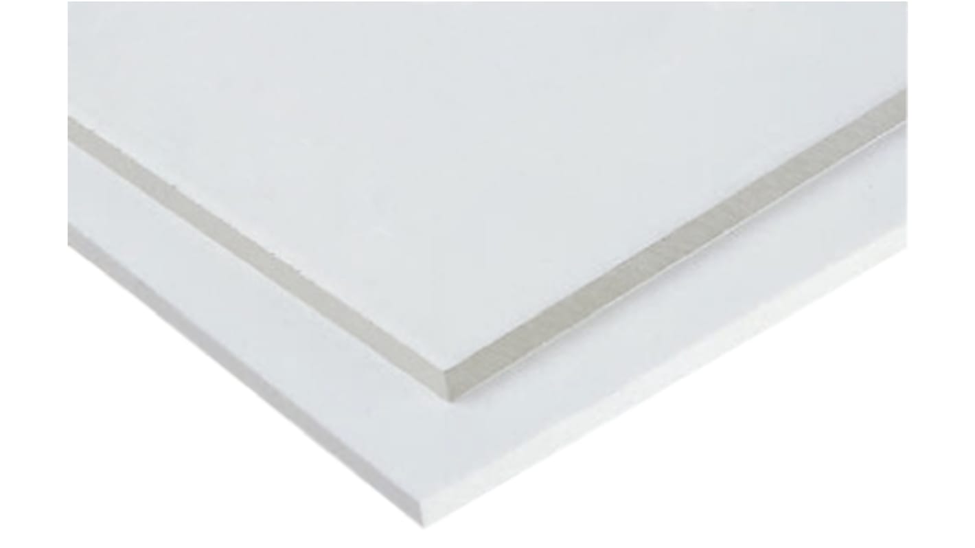 Tufnol® White Plastic Sheet, 590mm x 285mm x 1.5mm, Epoxy Resin, Glass Fibre