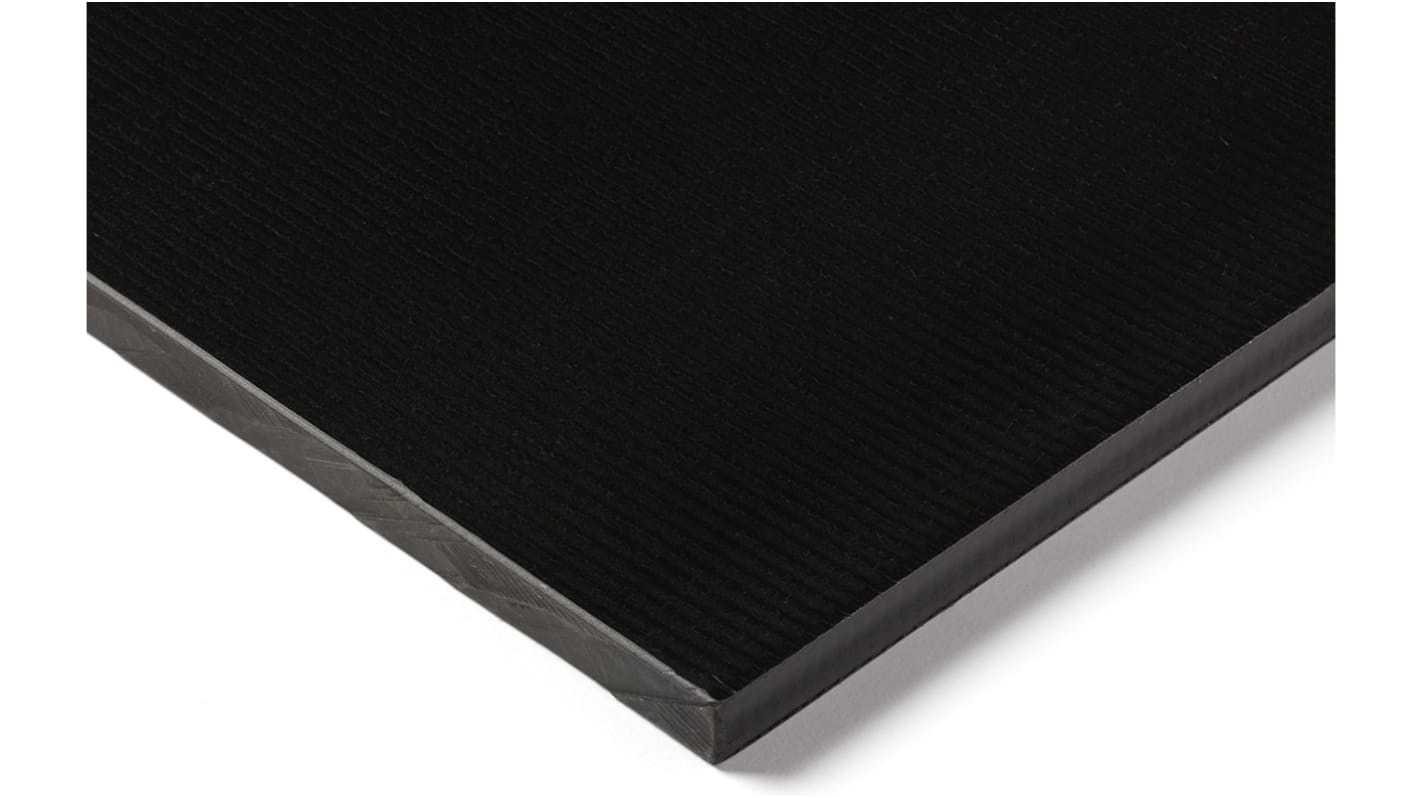 RS PRO Black Plastic Sheet, 500mm x 305mm x 20mm, Polyamide 6.6 glass fibre reinforced 30%