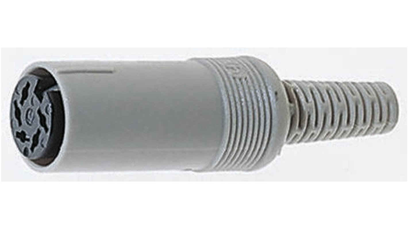 Hirschmann, MAK 8 Pole Miniature Din Socket, DIN 45326, 4A, 34 V ac/dc IP30, Female, Cable Mount