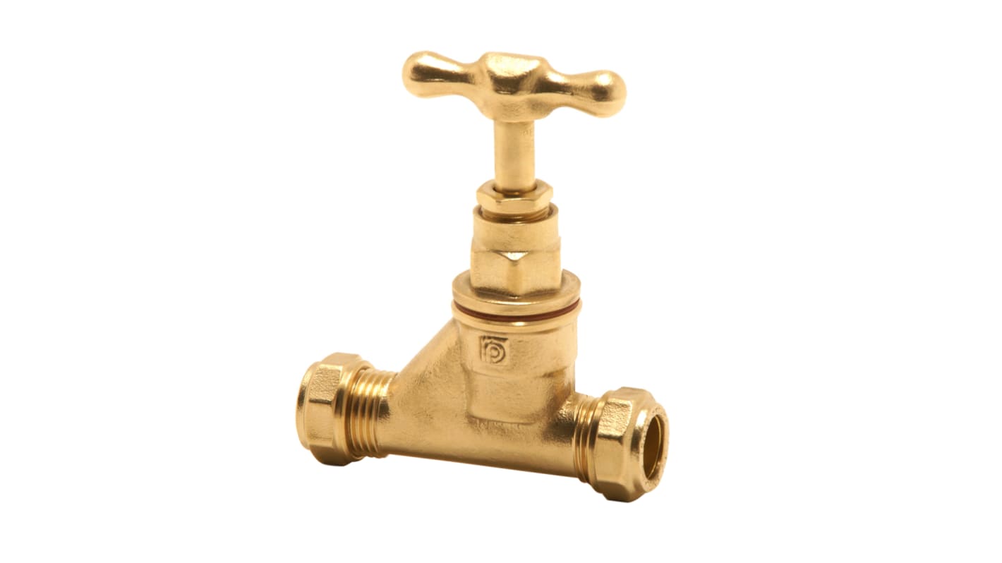 Pegler Yorkshire Brass Stopcock, 22mm