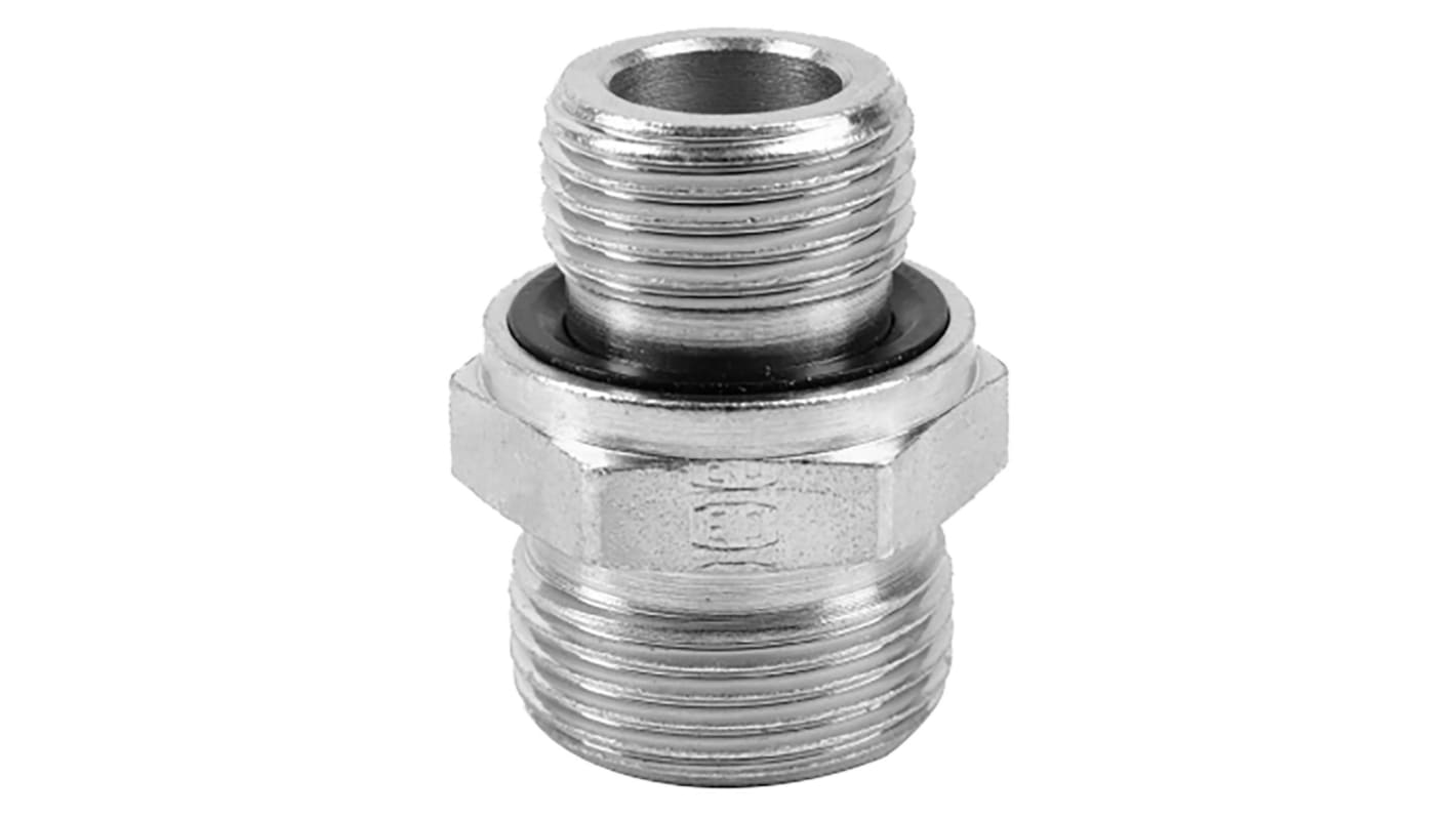 Parker WH Series Banjo Threaded-to-Tube Adaptor, G 3/8 Male to Push In 10 mm, Threaded-to-Tube Connection Style