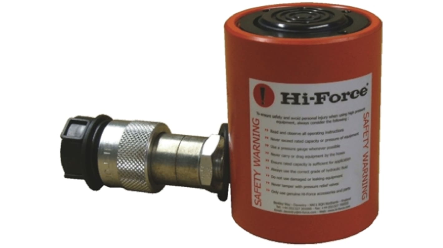 Hi-Force Single, Portable Low Height Hydraulic Cylinder, HLS201, 20t, 44mm stroke