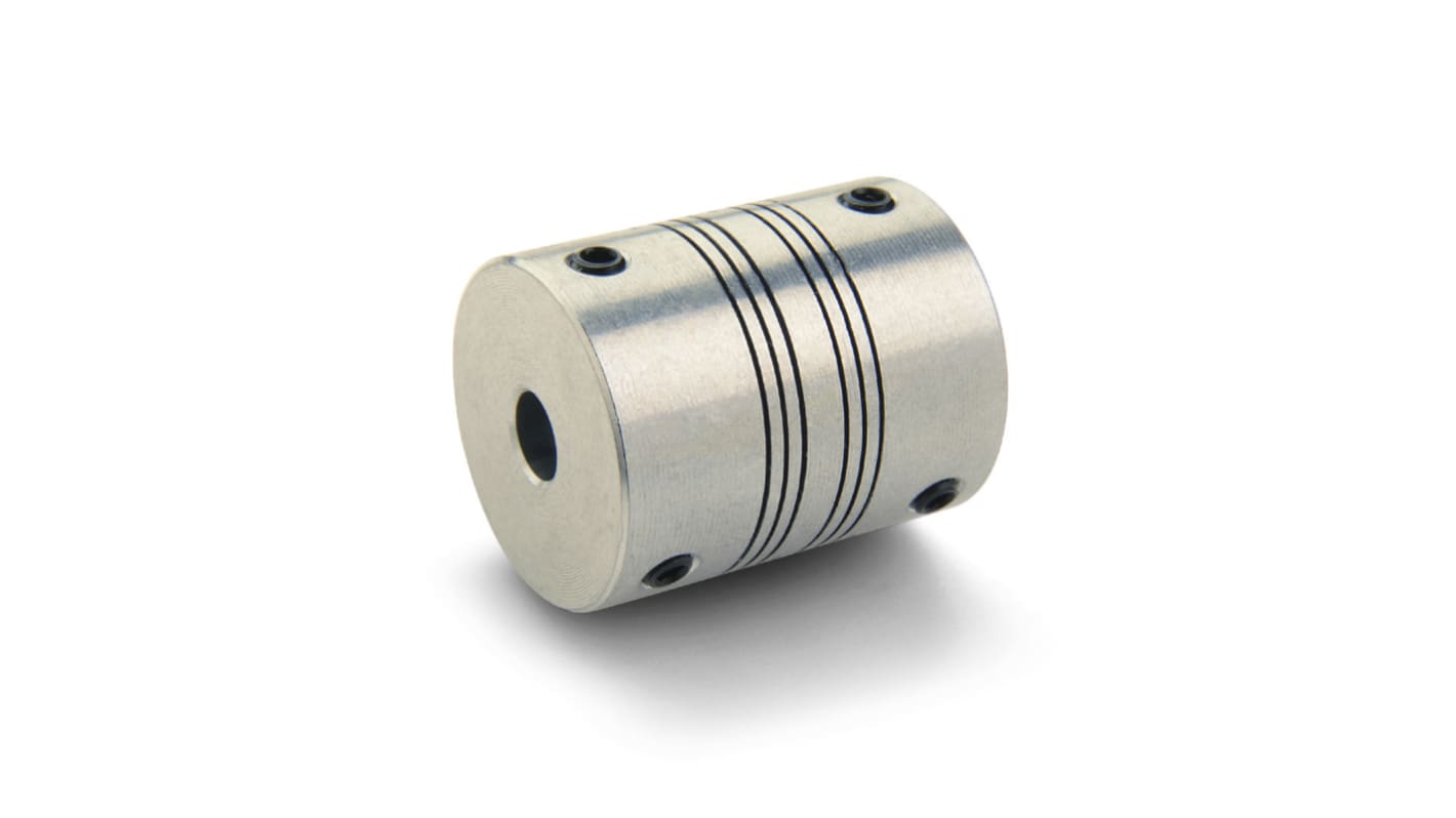 Ruland Beam Coupling, 13mm Outside Diameter, 4mm Bore, 19.1mm Length Coupler