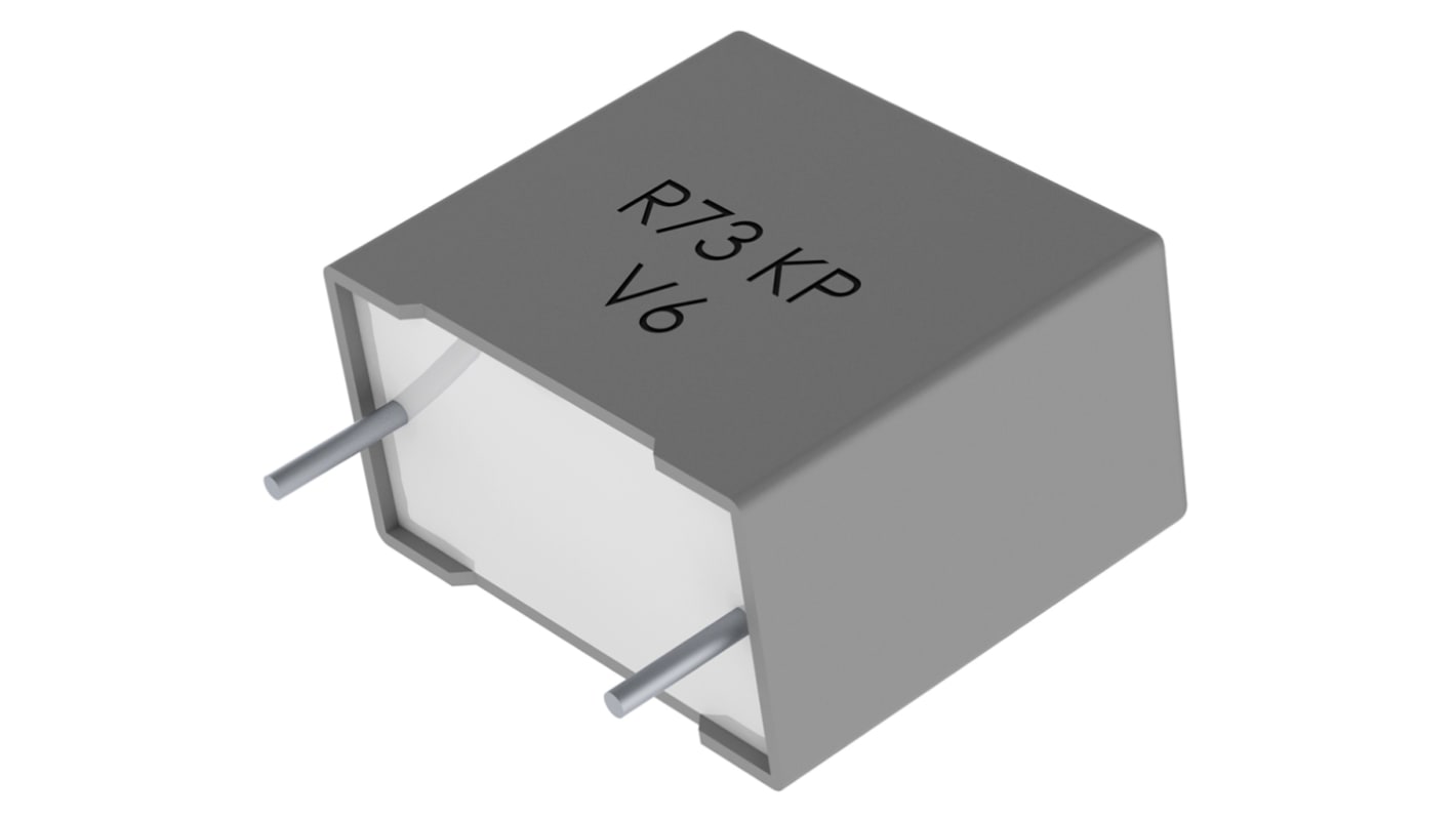 KEMET R73 Polypropylene Film Capacitor, 2 kV dc, 500 V ac, ±5%, 10nF, Through Hole