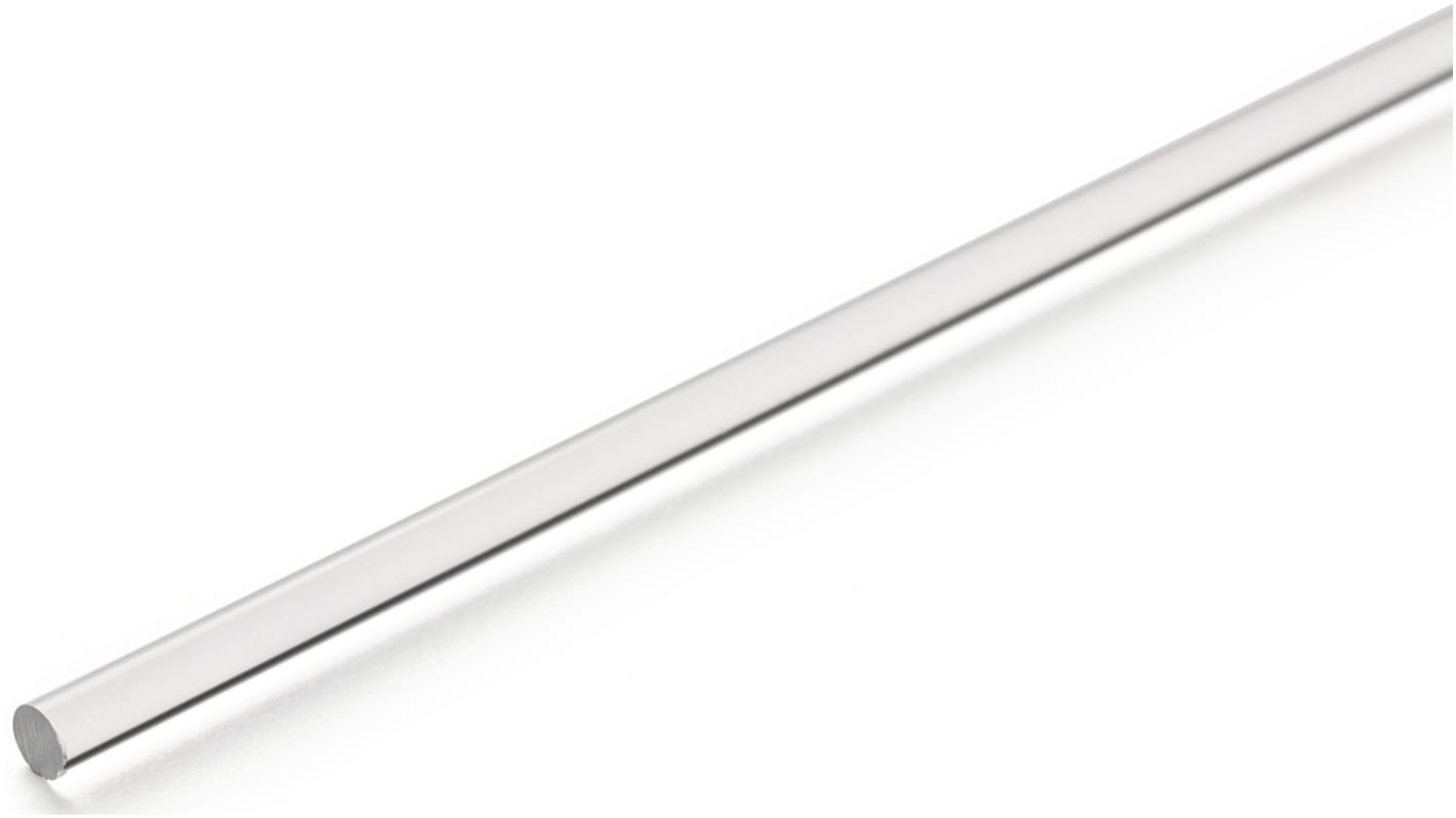 RS PRO Clear Acrylic Rod, 1m x 50mm Diameter
