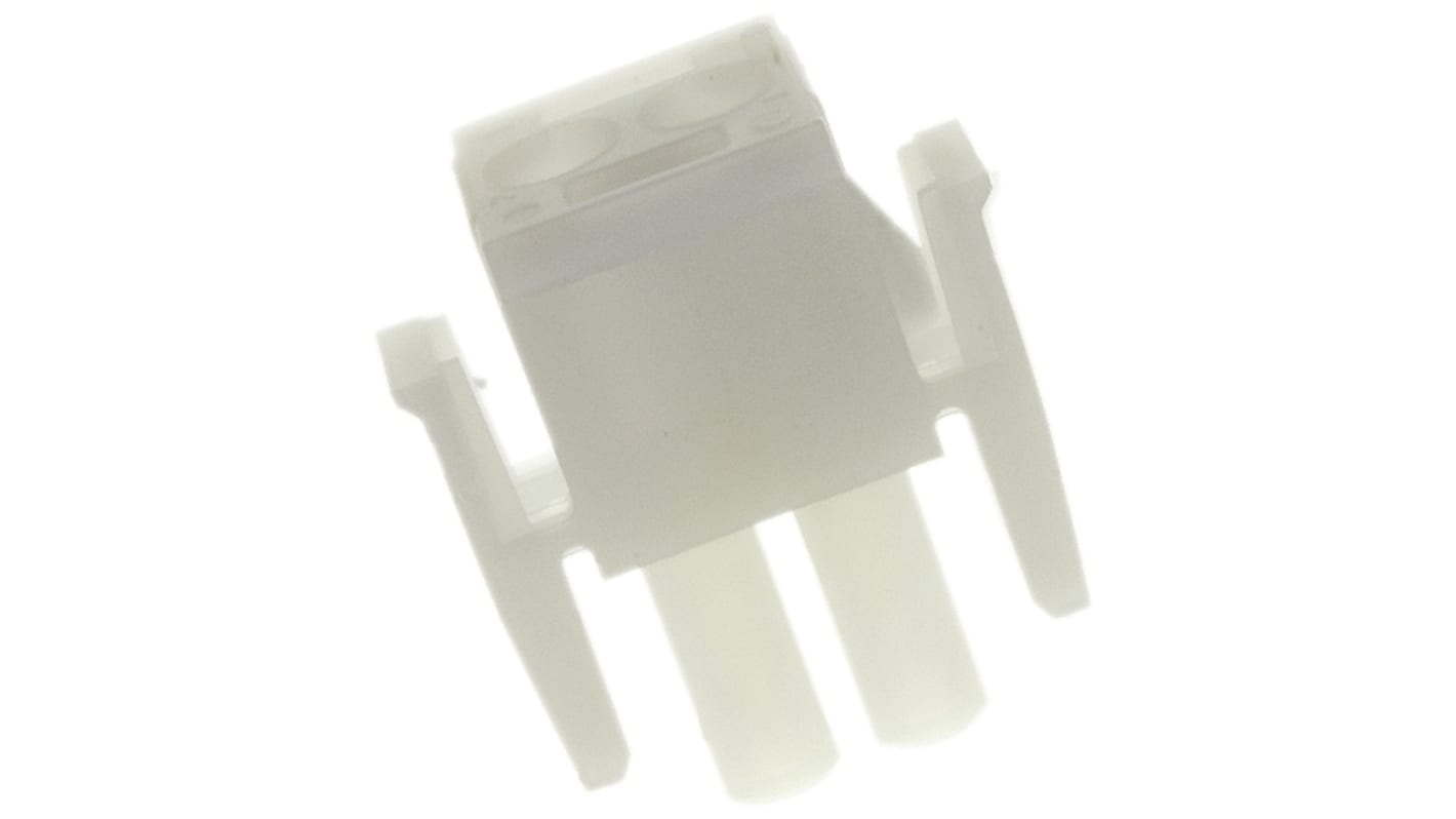 TE Connectivity, Universal MATE-N-LOK Male Connector Housing, 6.35mm Pitch, 2 Way, 1 Row