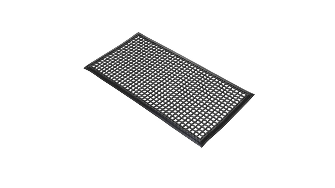 Coba Europe Entramat Türmatte für Innen-/Außenbereich, PVC Schwarz, Stärke 12mm, 1m x 1.5m