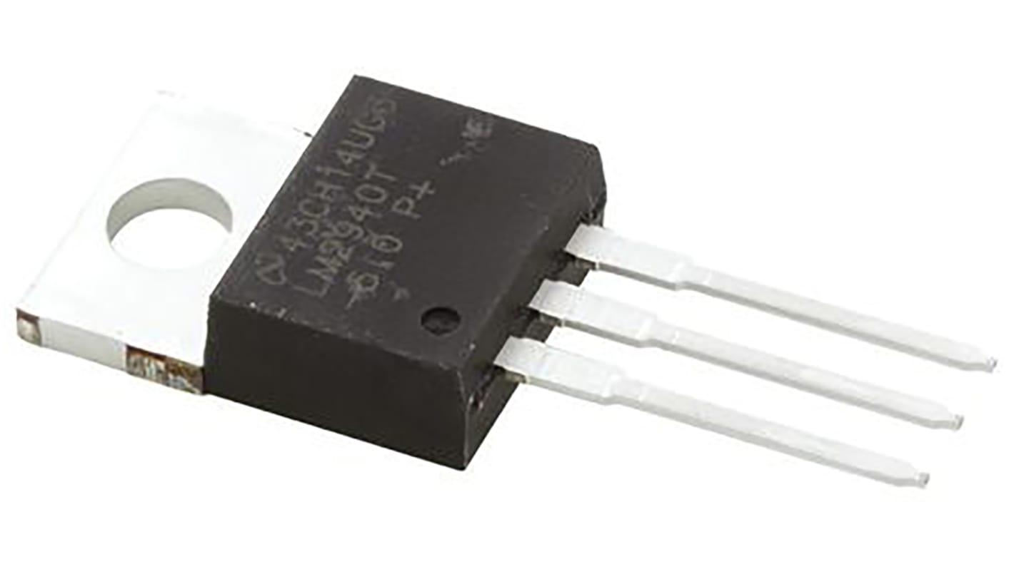 Texas Instruments 電圧レギュレータ 低ドロップアウト電圧 5 V, 3-Pin, LM2940T-5.0/NOPB