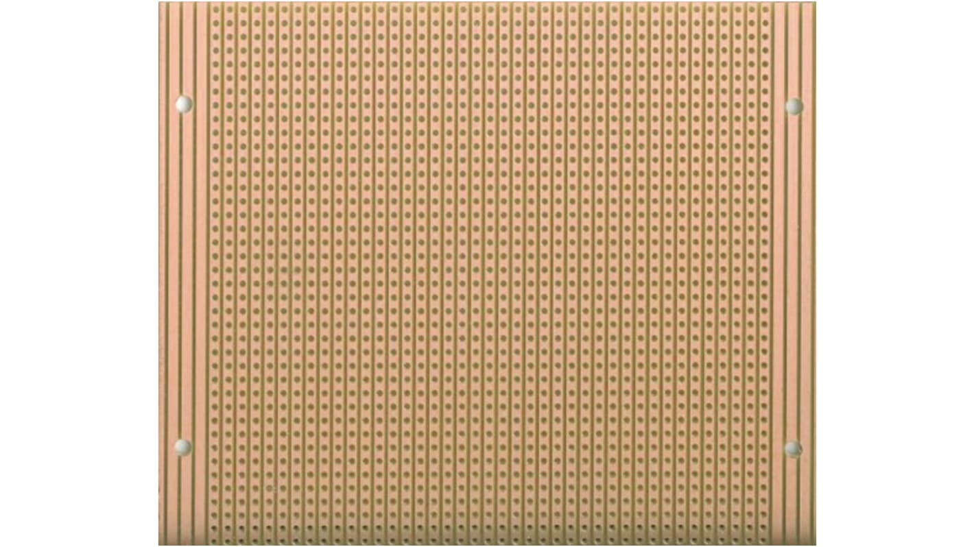 01-27567, Single-Sided Stripboard FR-2 100 x 500 x 1.6mm FR1