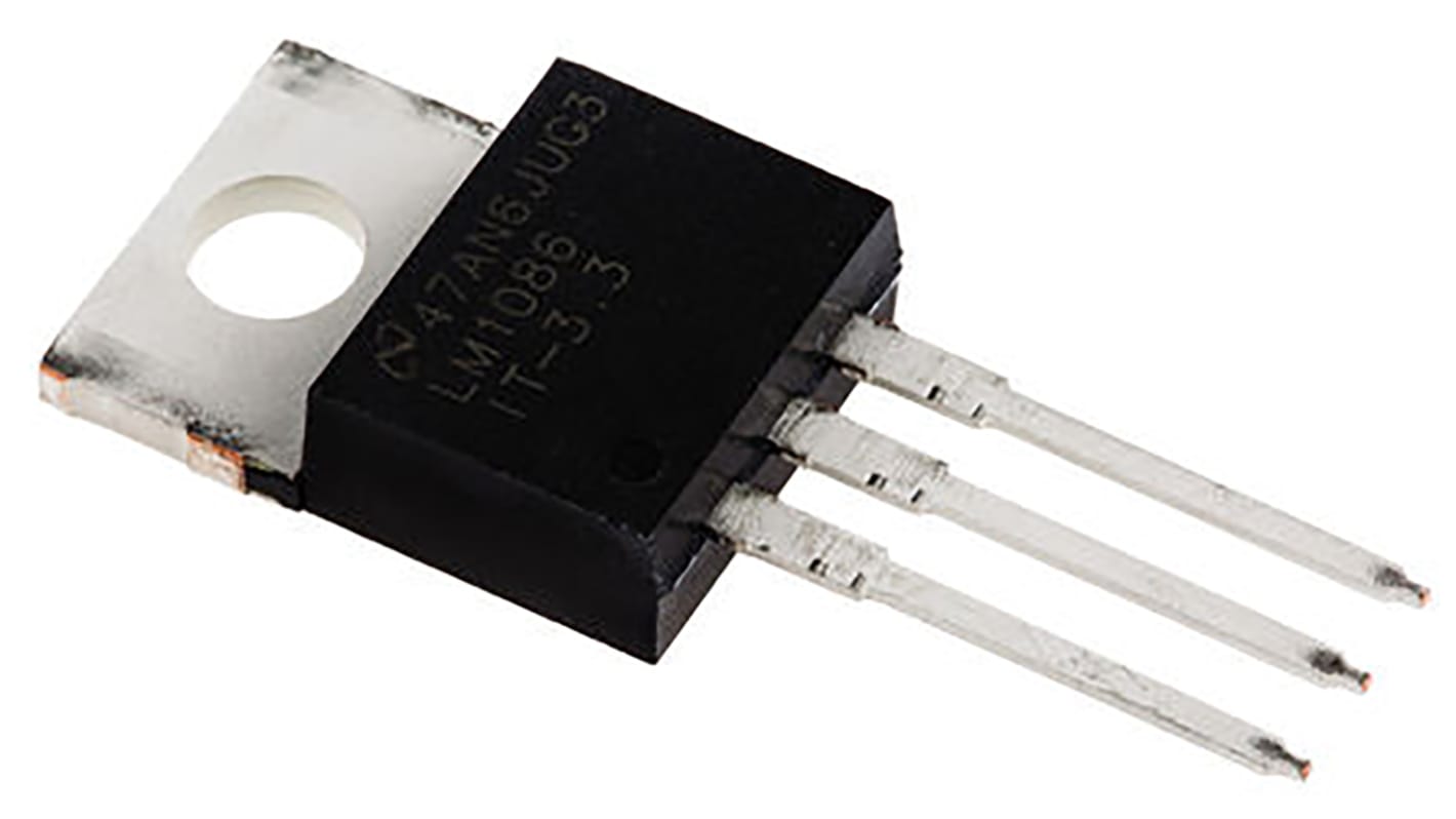 Texas Instruments LM1086IT-3.3/NOPB, 1 Low Dropout Voltage, Voltage Regulator 1.5A, 3.3 V 3-Pin, TO-220