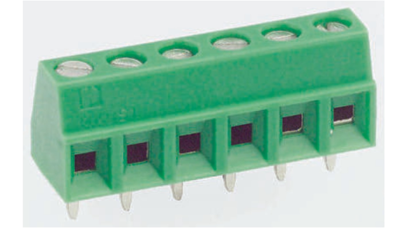 Phoenix Contact MKDS 1/9-3.81 Series PCB Terminal Block, 9-Contact, 3.81mm Pitch, Through Hole Mount, 1-Row, Screw