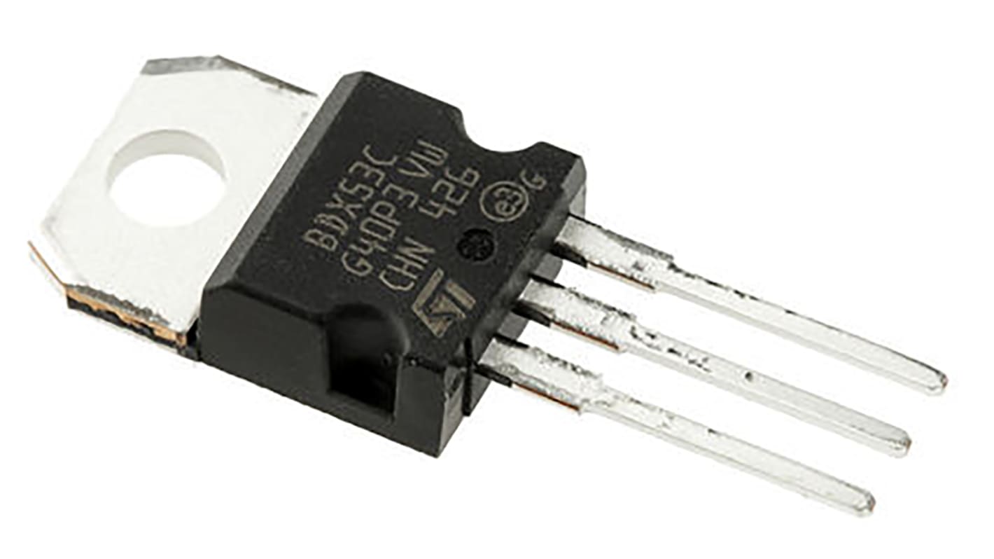 Transistor Darlington NPN STMicroelectronics, TO-220, 3 Pin, 8 A, 100 V, , Montaggio su foro