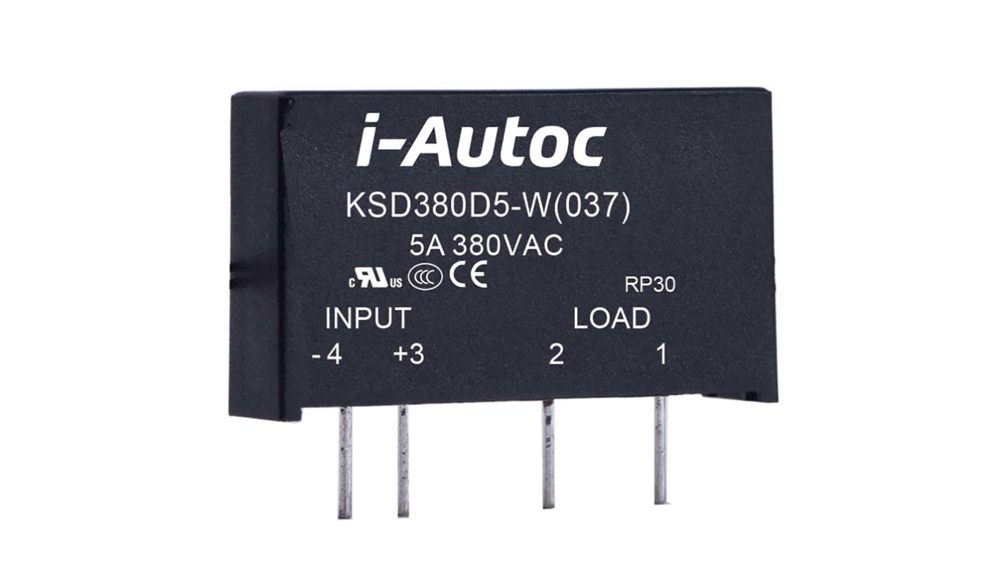 KSD240D5RW 037 iAutoc KSD Series Solid State Relay, PCB Mount, 24V