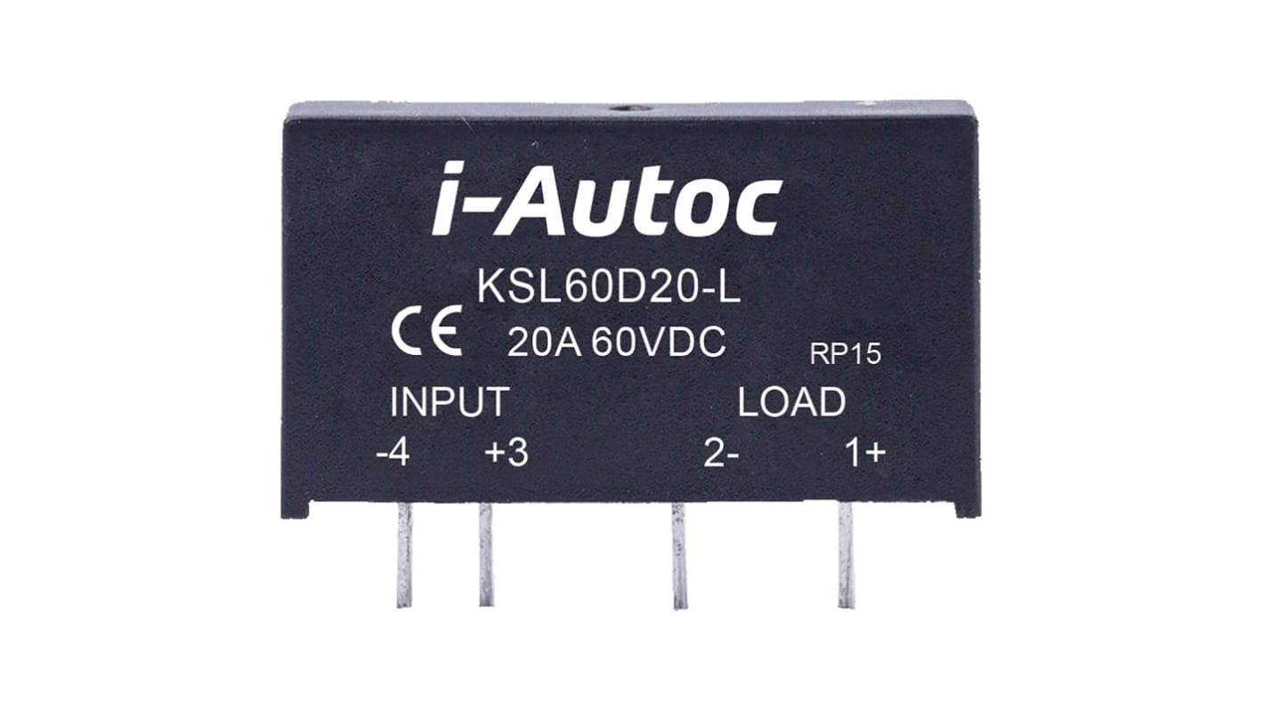 i-Autoc KSL Series Solid State Relay, PCB Mount, 24V dc Coil