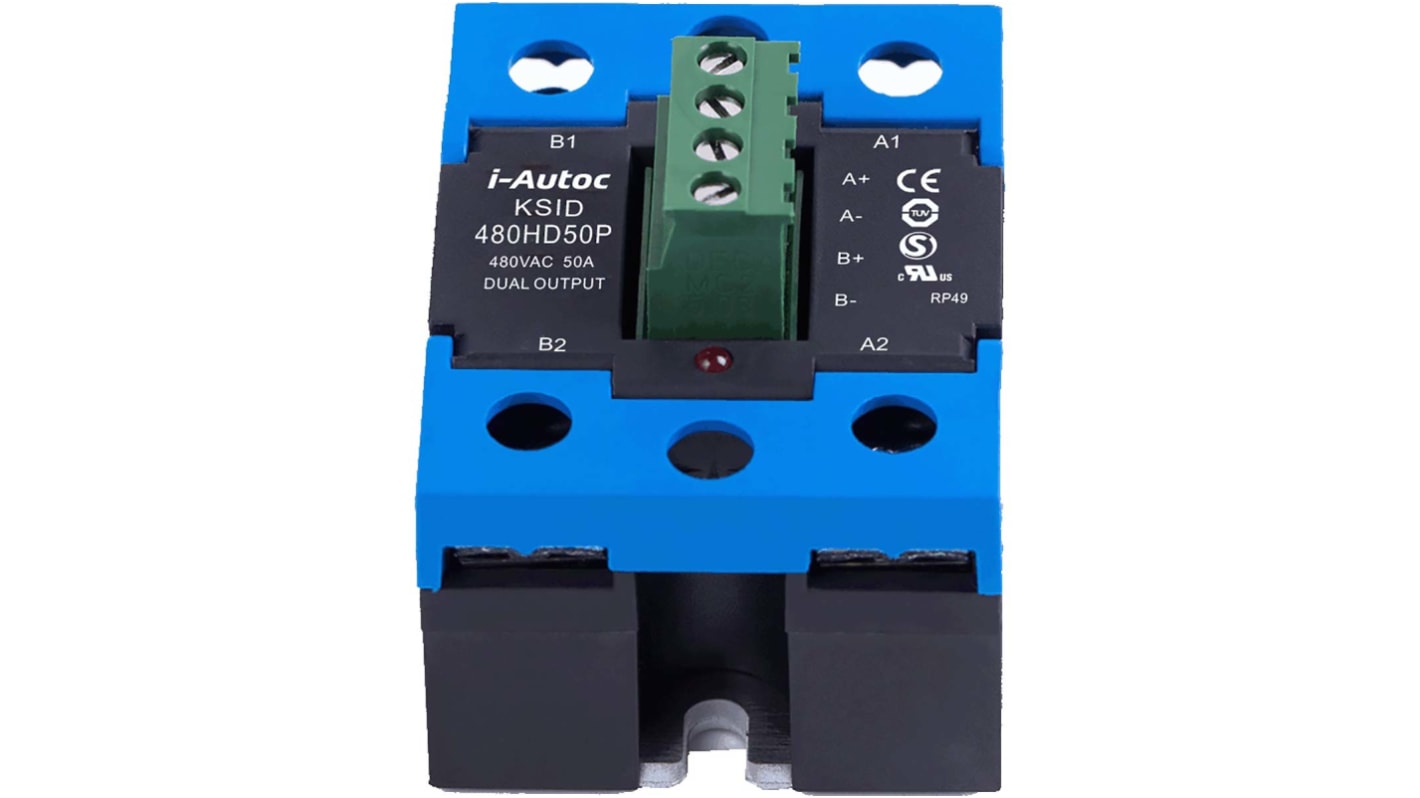 i-Autoc Solid State Relay, 25 A Load, Panel Mount, 280 V ac Load, 15 V dc Control