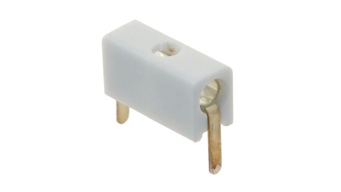 WIMA White Female Test Socket, 2mm Connector, Solder Termination, 5A, Silver Plating