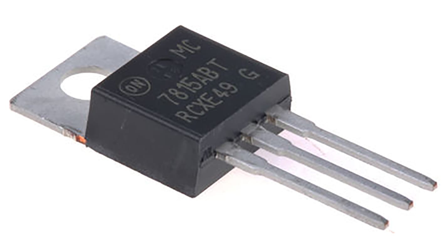 onsemi MC7815ABTG, 1 Linear Voltage, Voltage Regulator 1A, 15 V 3-Pin, TO-220