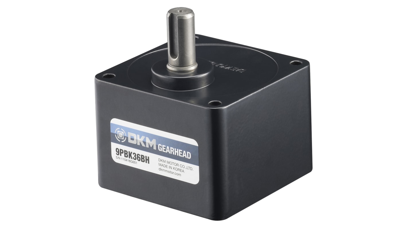 DKM 30:1 Getriebe / 19,6 Nm 60U/min, 90mm x 72mm x 90mm, Schaft-Ø 15mm