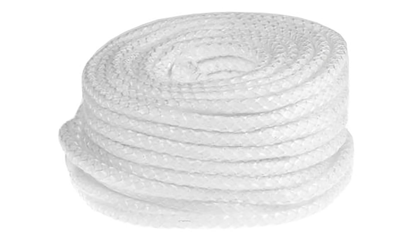 Cuerda de aislamiento térmico Pirorretardante Chapado en fibra de vidrio, hilo de fibra de vidrio, 30m x 32mm