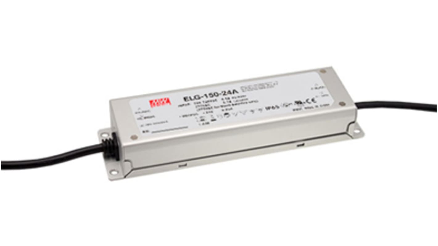 Driver LED corriente constante MEAN WELL ELG-150-C de salidas, IN: 180 → 295 V ac, 255 → 417 V dc, OUT: