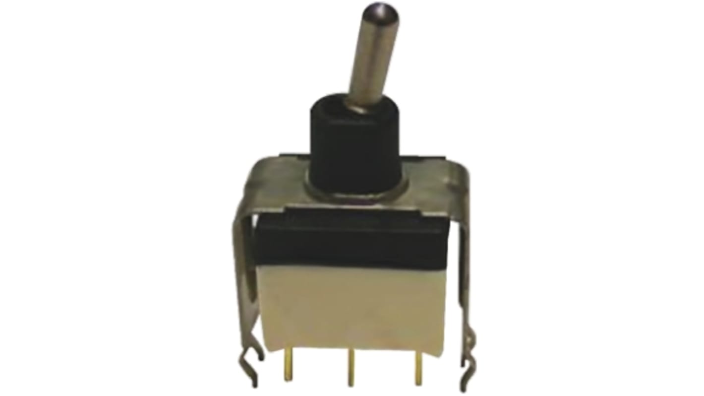 APEM Toggle Switch, PCB Mount, On-On, SPST, Through Hole Terminal
