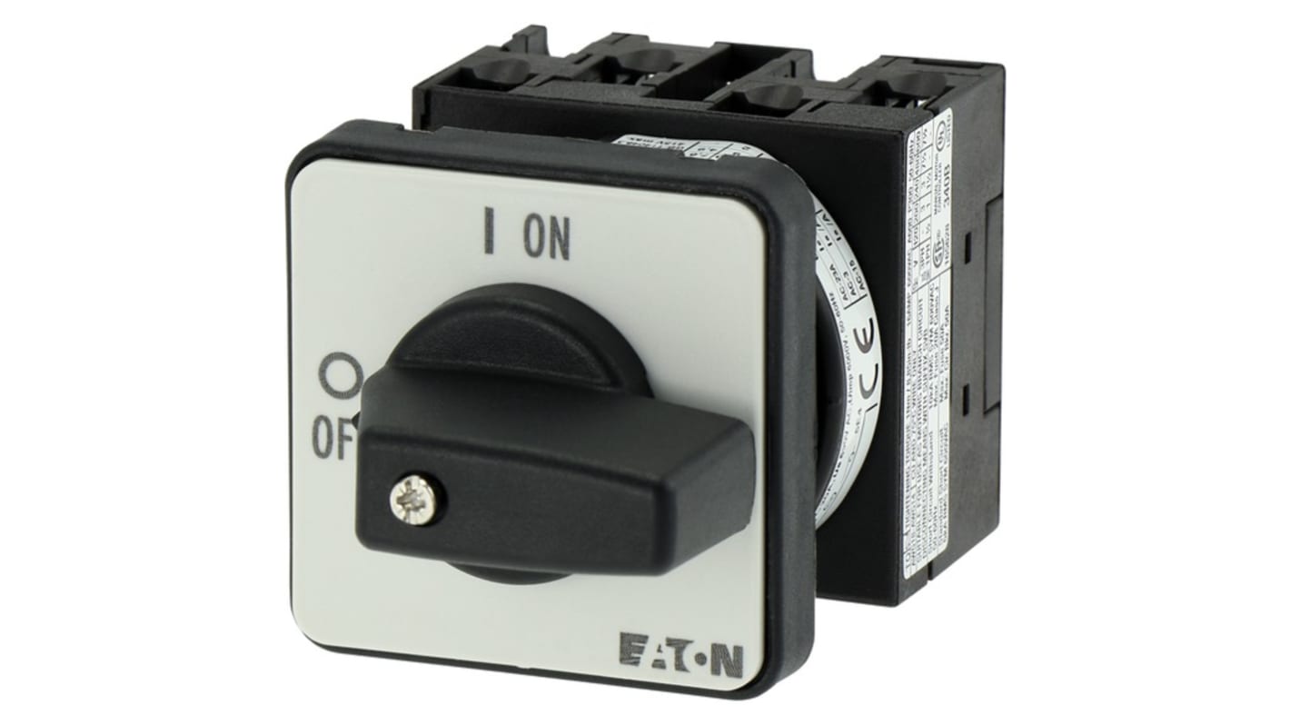 Eaton, 3PST 2 Position 90° On-Off Cam Switch, 690V ac, 20A, Knob Actuator
