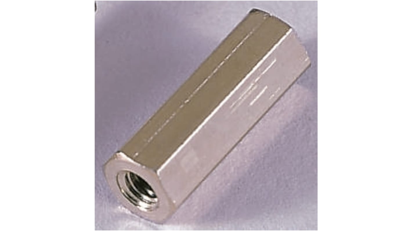 Richco Threaded Standoff, M4 x M4 Thread, 45mm Body, Brass, Female