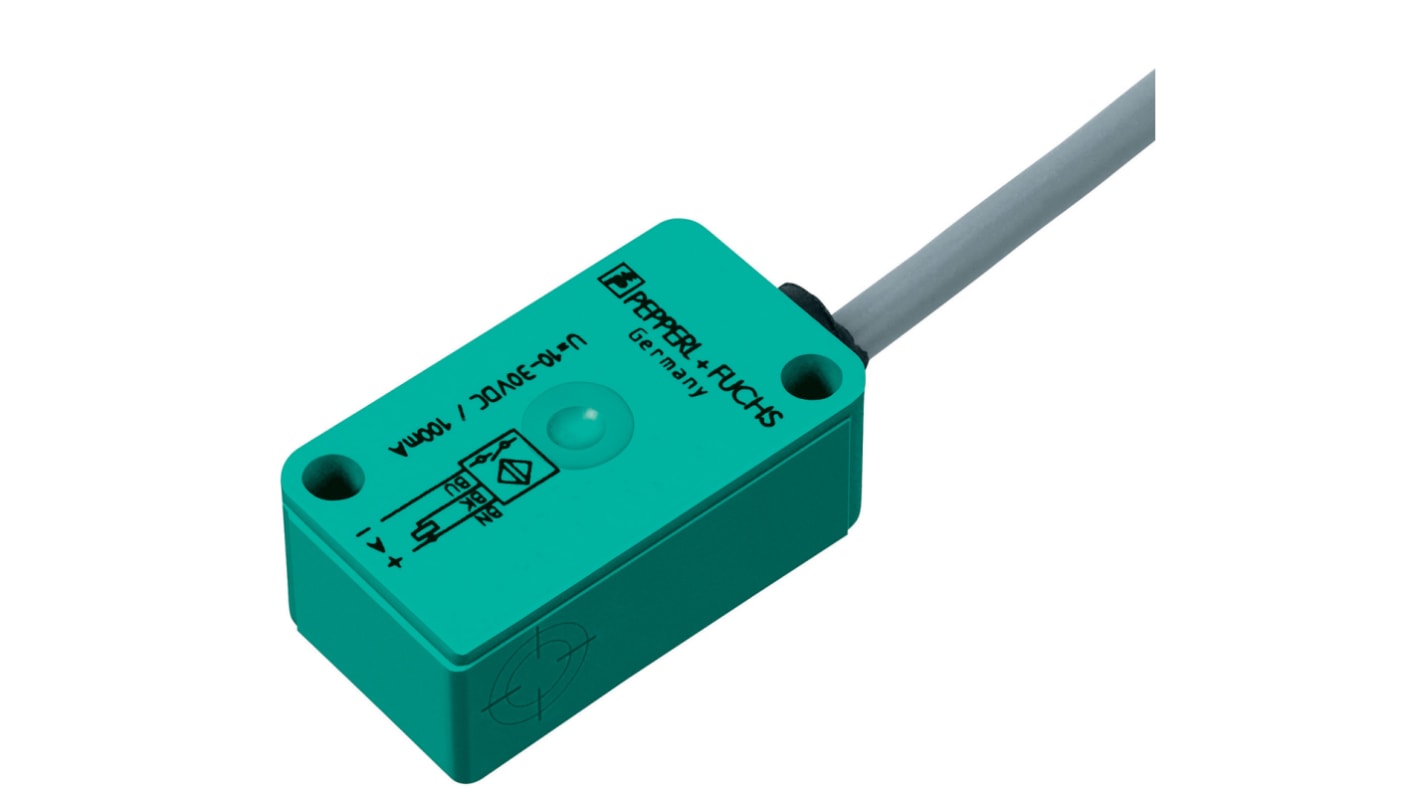 Pepperl + Fuchs Inductive Block-Style Proximity Sensor, 3 mm Detection, 5 → 60 V dc, IP67