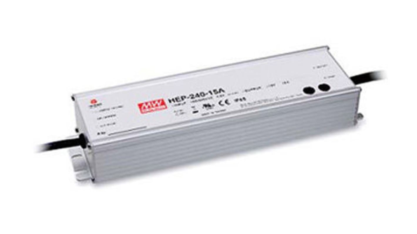 MEAN WELL Embedded Switch Mode Power Supply SMPS, HEP-240-54, 54V dc, 4.45A, 240W, 1 Output, 127 → 431 V dc, 90