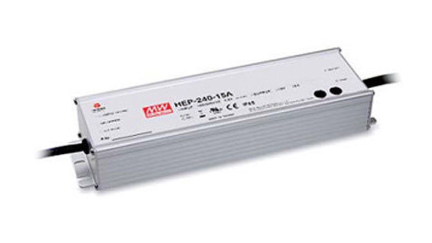 Alimentatore switching integrato MEAN WELL HEP-240-54, 240W, ingresso 127 → 431 V dc, 90 → 305 V ac,