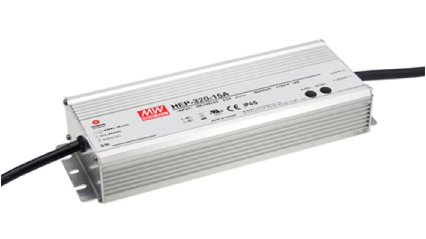 Alimentatore switching integrato MEAN WELL HEP-320-54, 321W, ingresso 127 → 431 V dc, 90 → 305 V ac,