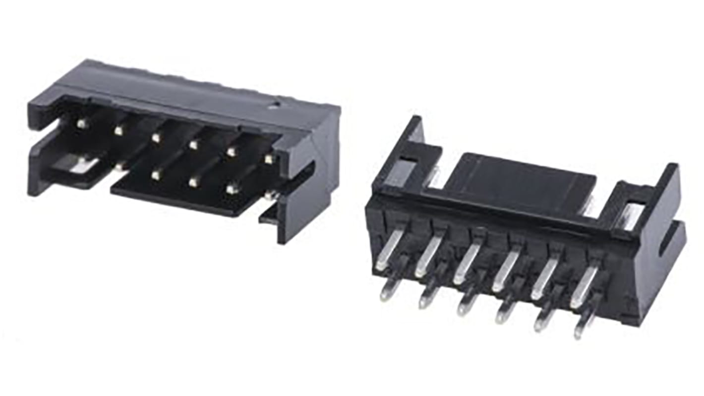 Conector macho para PCB Hirose serie DF11 de 12 vías, 2 filas, paso 2.0mm, para soldar, Montaje en orificio pasante