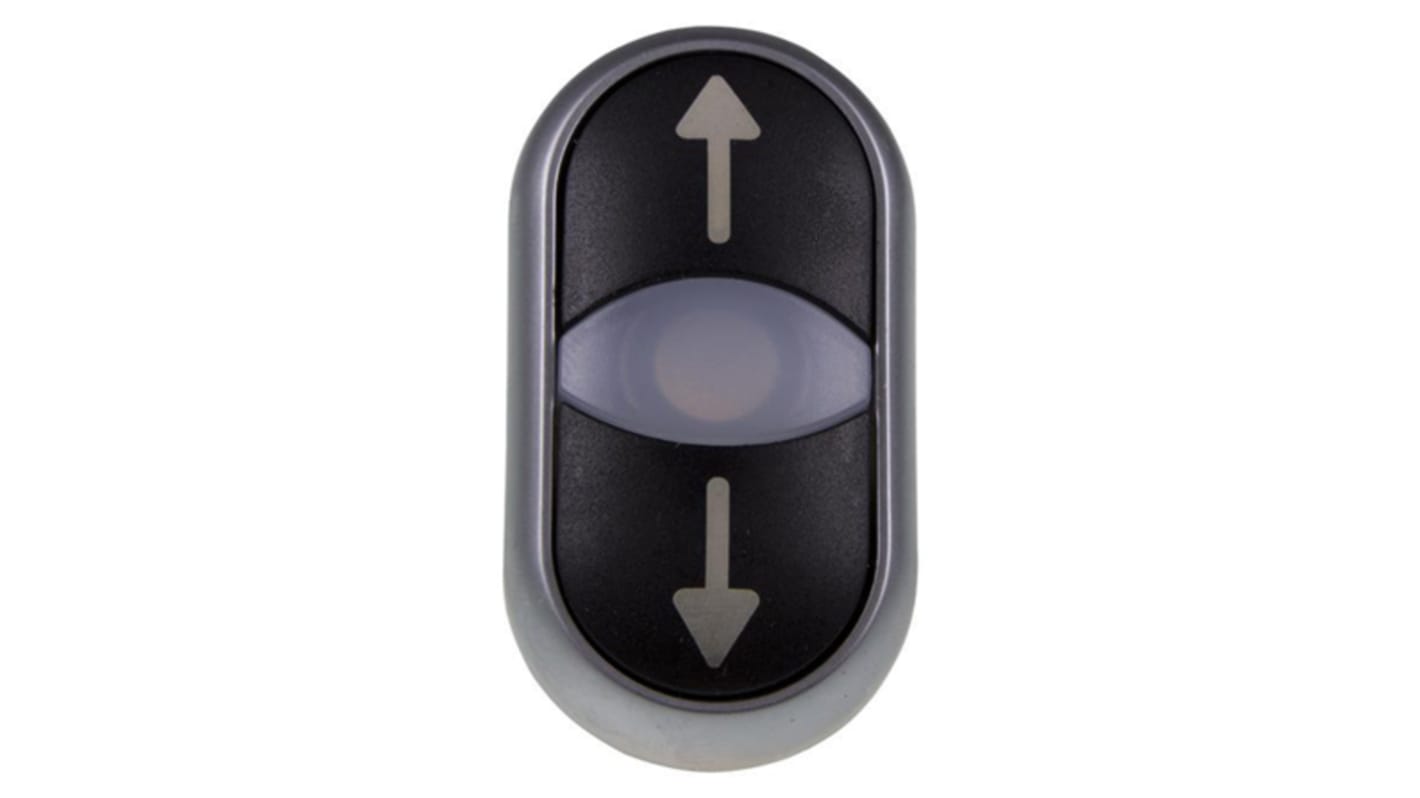 Eaton RMQ Titan M22 Series Black Momentary Push Button, 22mm Cutout, IP66