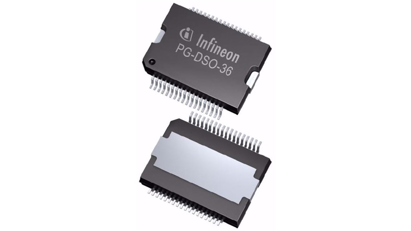 Infineon BTS4880RAUMA1 Teljesítménykapcsoló IC, Magas oldali meghajtókapcsoló, 36-pin, DSO