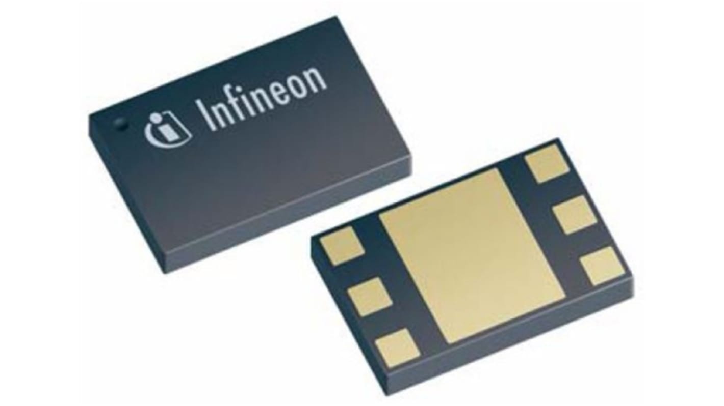 Infineon BGB741L7ESDE6327XTSA1 RF erősítő, típusa:(Alacsony zajszintű), 21,5 dB 5 GHz, 7-tüskés TSLP