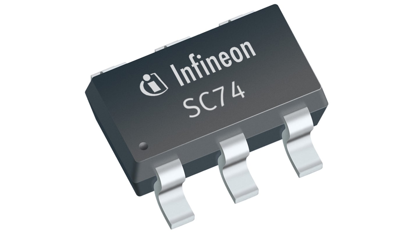 Infineon ESD5V5U5ULCE6327HTSA1, Quint-Element Uni-Directional TVS Diode, 6-Pin SC-74
