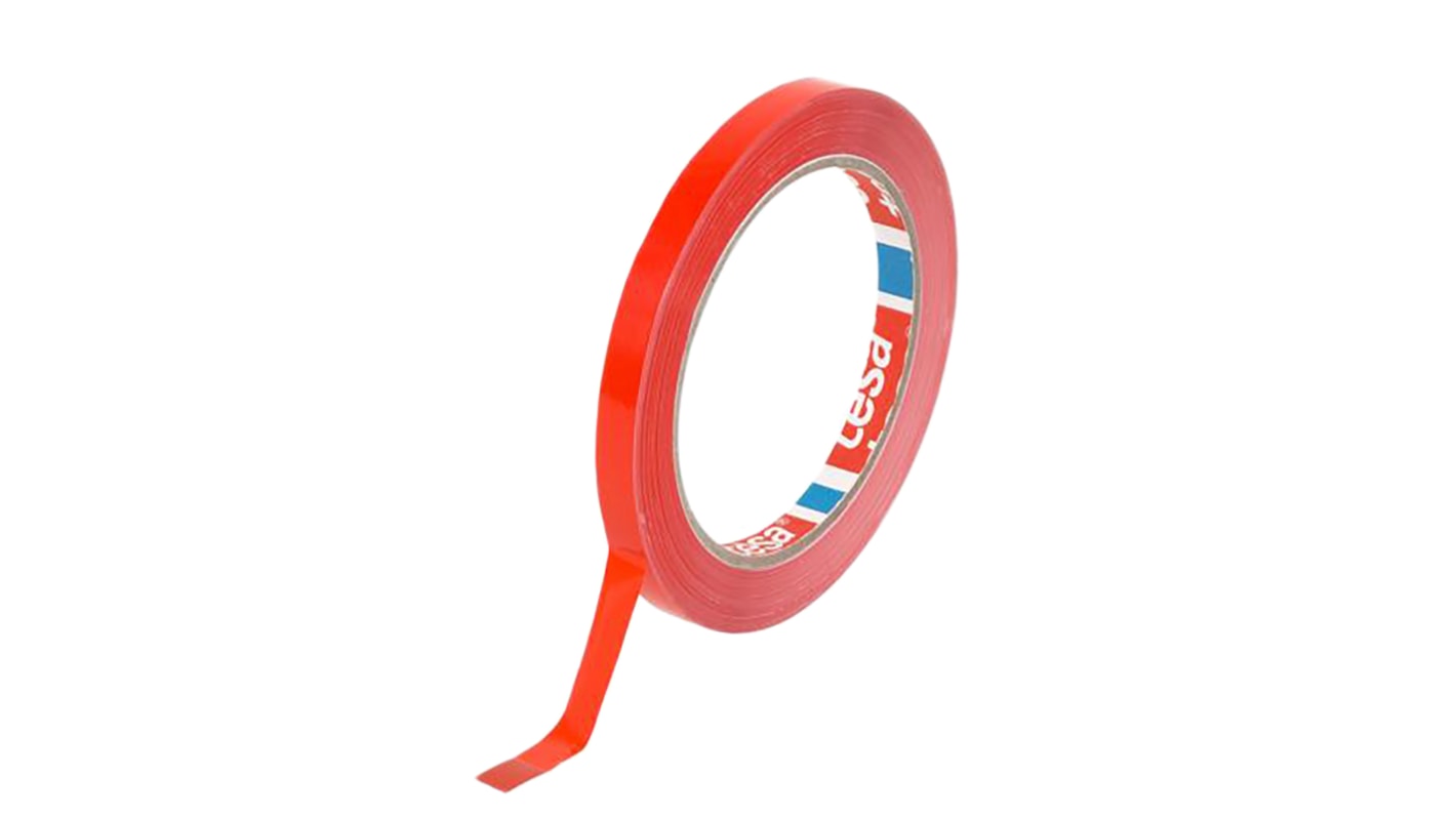 Tesa Tesa 4204 Red Packing Tape, 66m x 9mm