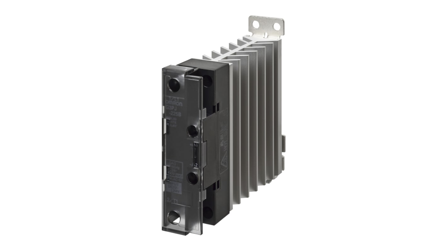 Omron G3PJ Series Solid State Relay, 15 A Load, DIN Rail Mount, 528 V ac Load, 24 V dc Control