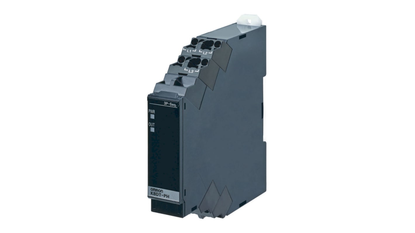 Omron Phase Monitoring Relay, 3 Phase, SPST, DIN Rail