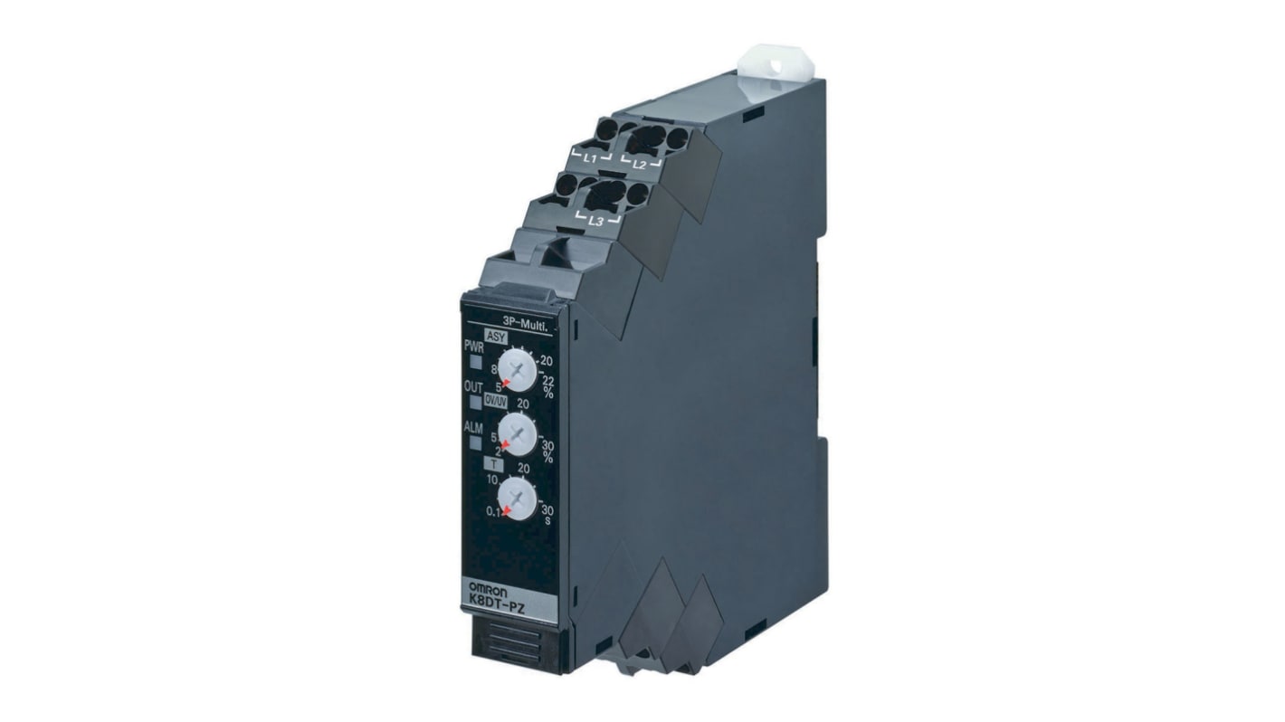 Omron Phase, Voltage Monitoring Relay, 3 Phase, SPST, DIN Rail