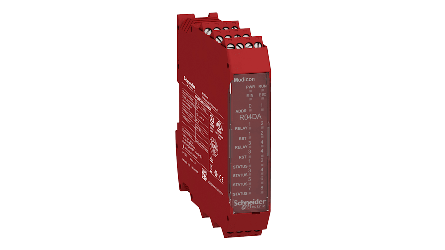 Módulo de salida Schneider Electric Preventa XPSMCM, 4 E/12 S, 24 V dc