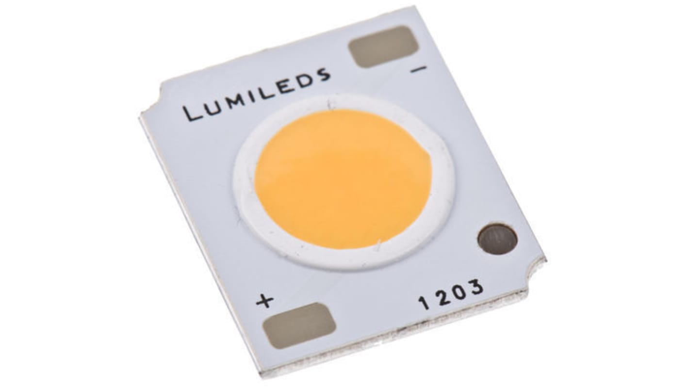 Lumileds LUXEON COB Gen3 CoB-LED, 34,5 V, 3500K, 1267 lm, Weiß, 600 (Max.)mA, 16 x 19 x 1.5mm, 9mm, 115°, Ra 90