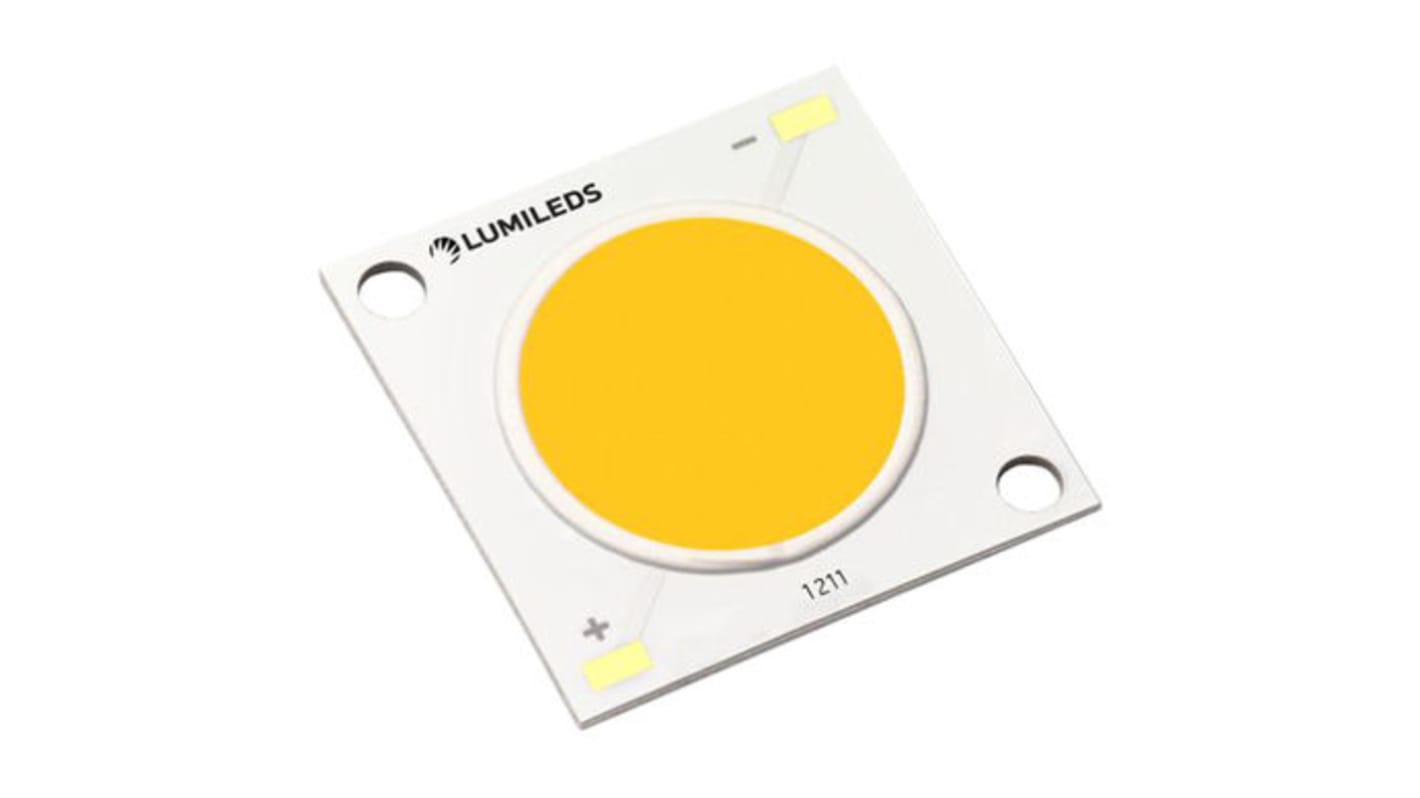 Lumileds LUXEON COB Gen3 CoB-LED, 34,8 V, 5700K, 6536 lm, Weiß, 2400 (Max.)mA, 28 x 28 x 1.5mm, 19mm, 115°, Ra 70