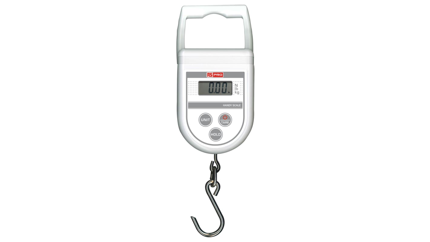 RS PRO Hanging Weighing Scale, 50kg Weight Capacity, With RS Calibration