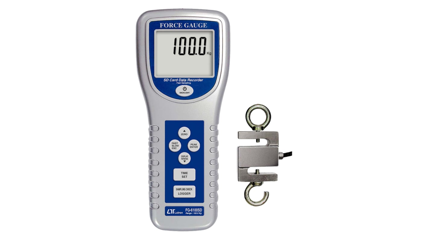 RS PRO Force Gauge RS232, USB, Range: 980N, With RS Calibration