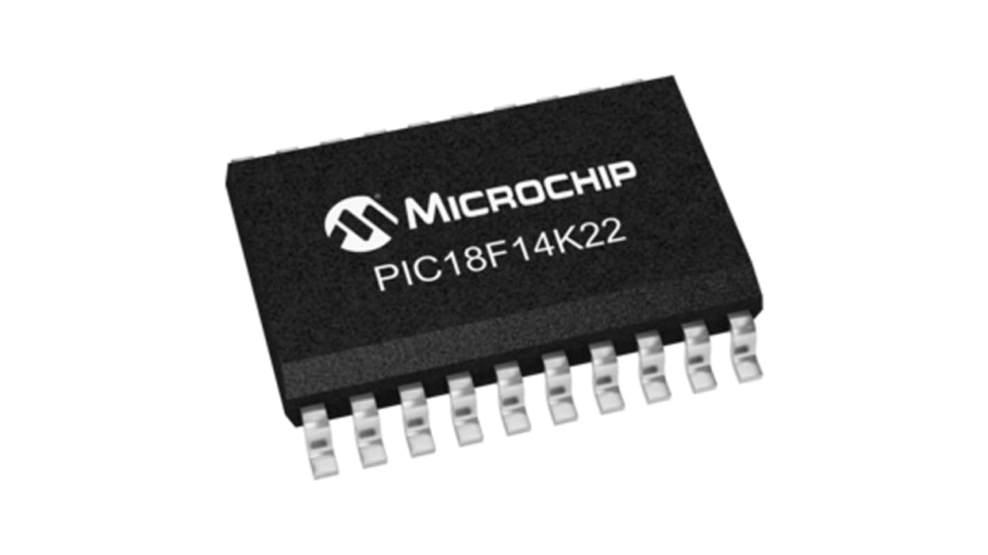 Microcontrôleur, 8bit, 512 B RAM, 16 Ko, 64MHz, SOIC 20, série PIC18F