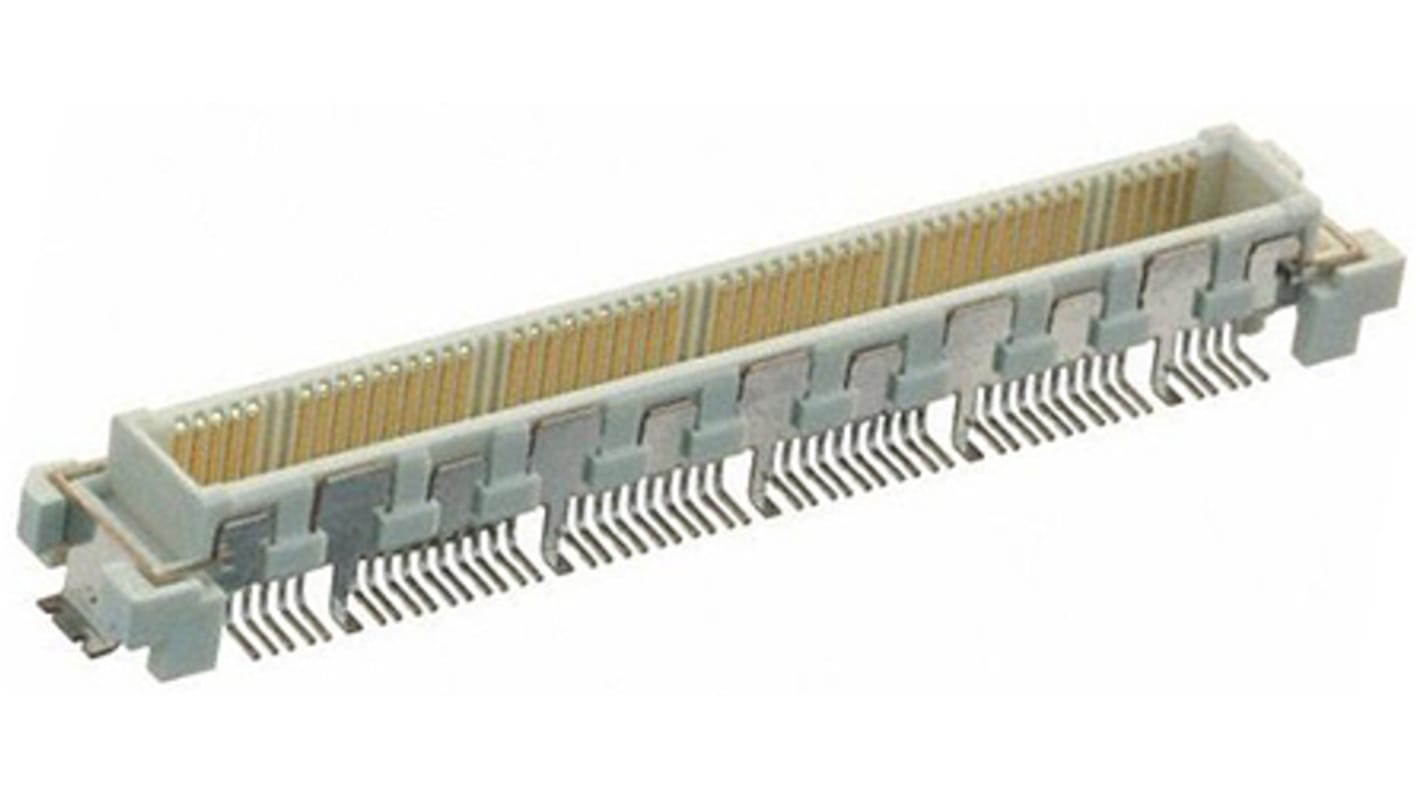 Hirose FunctionMAX FX10 Series Straight Surface Mount PCB Header, 110 Contact(s), 0.5mm Pitch, 2 Row(s), Shrouded