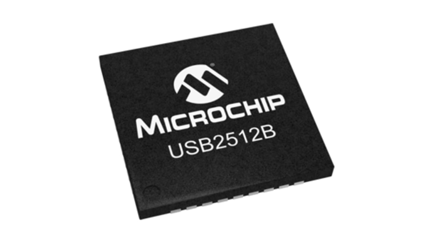 Microchip USB2512B-I/M2, USB Controller, 2-Channel, USB 2.0, 3 to 3.6 V ...
